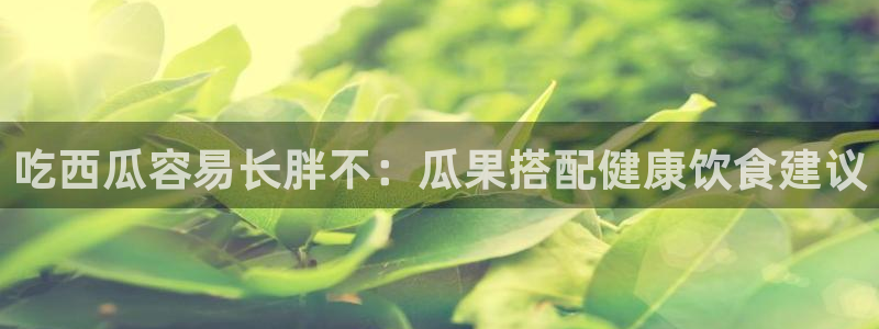 吃瓜网今日吃瓜 热门大瓜:吃西瓜容易长胖不:瓜果搭配健康饮食建议
